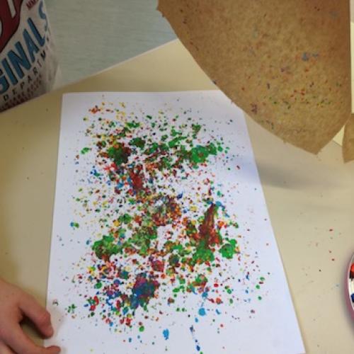 Experiment: Kreidekunst