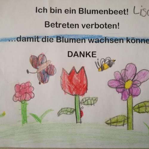 im Vorfrühling bepflanzen wir unseren Schulgarten