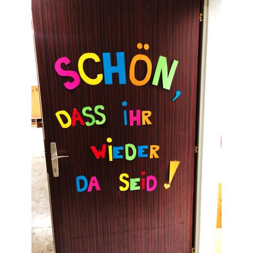 schön, dass du da bist
