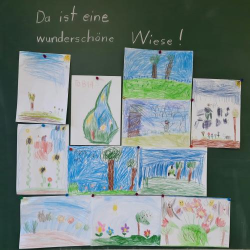 Malen zum Bilderbuch: "Das ist eine wunderschöne Wiese"