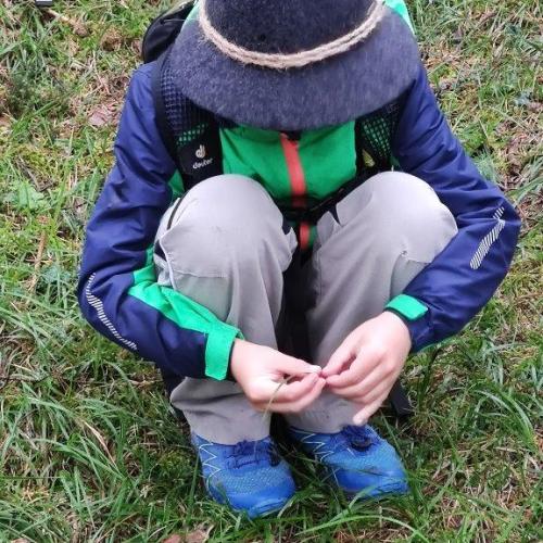 Unsere Kugelbahn im Wald