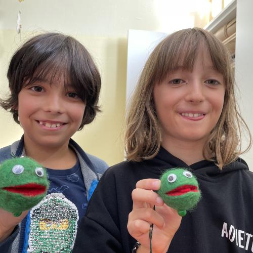 4.Klasse- Filzen- Frosch