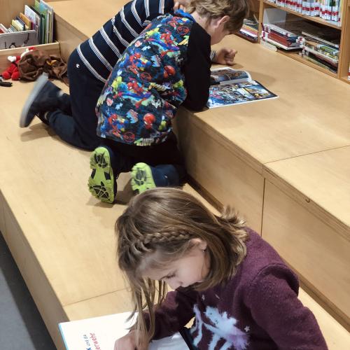 Besuch in der Bibliothek