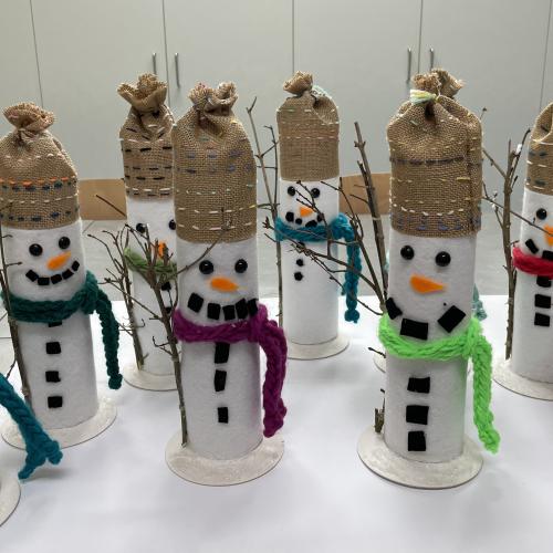 4. Klasse: Vorstich- Schneemann