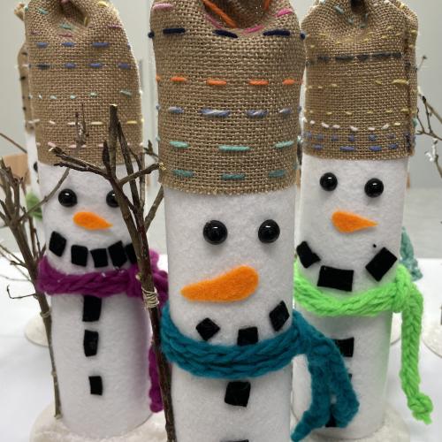 4. Klasse: Vorstich- Schneemann