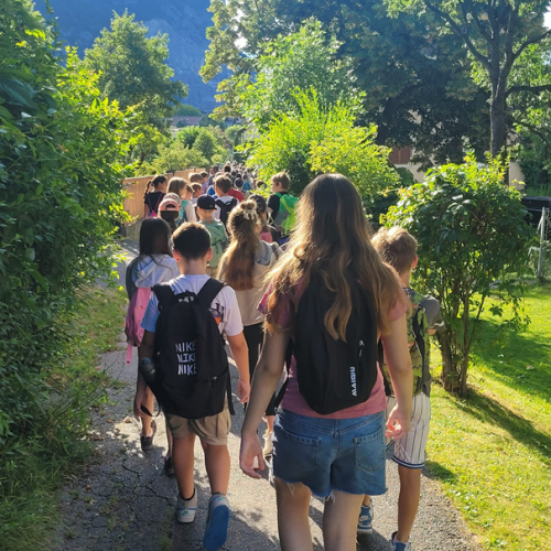 Gemeinsame Abschlusswallfahrt der vierten Klassen
