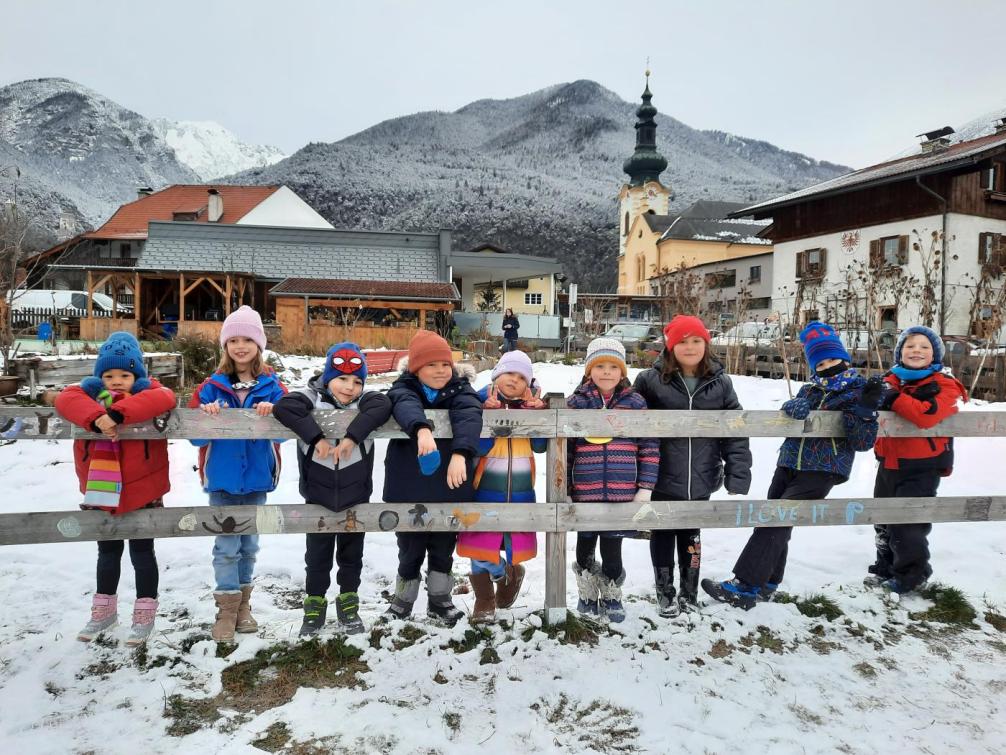 Im Winter draußen