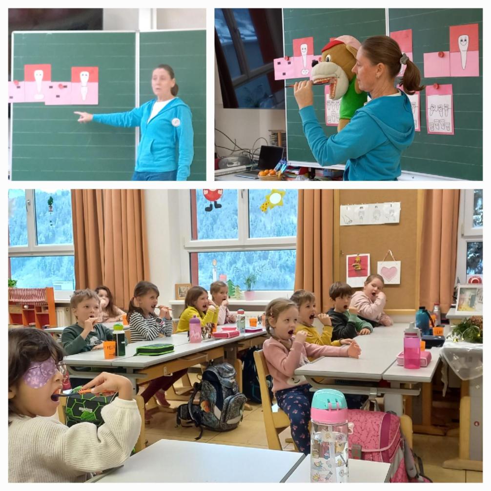 Zähneputzen mit Bürstl