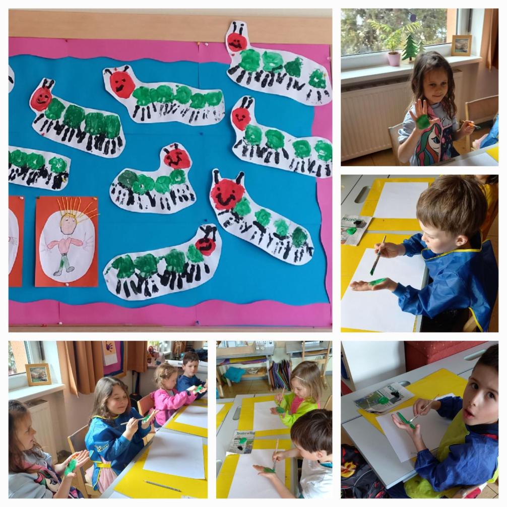 Die kleine Rauper Nimmersatt mit Fingerfarben gestalten