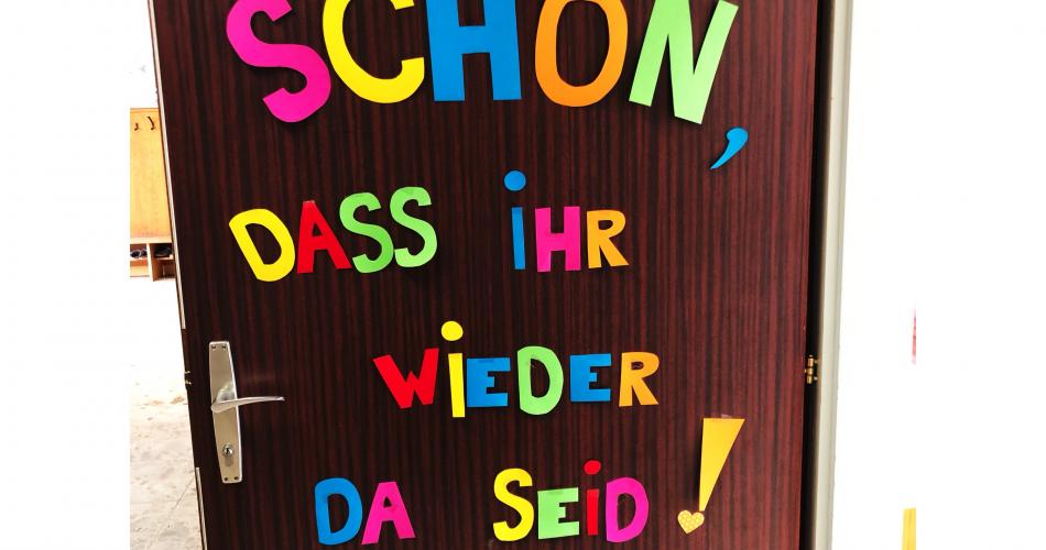 schön, dass du da bist