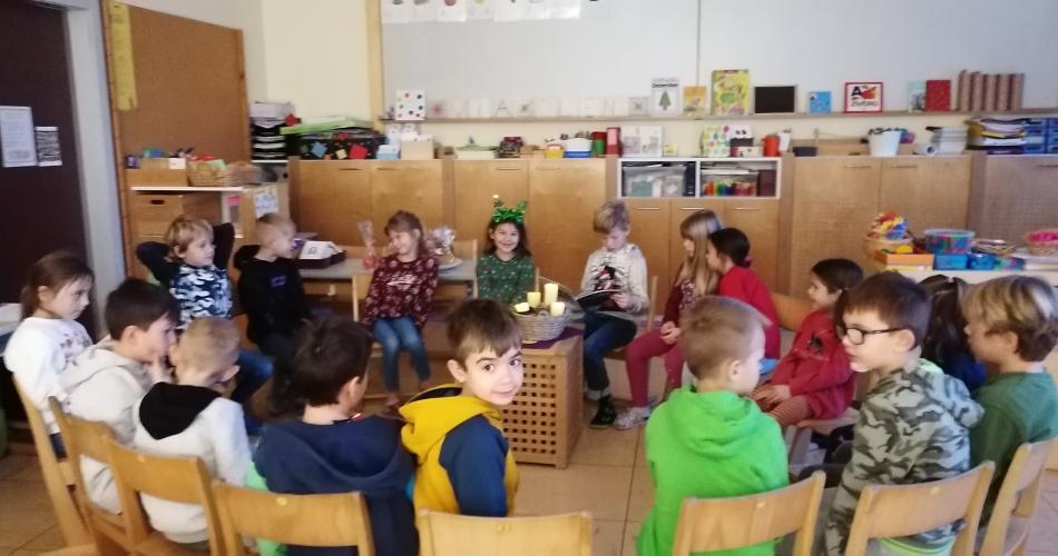 Adventfeier in der 1b