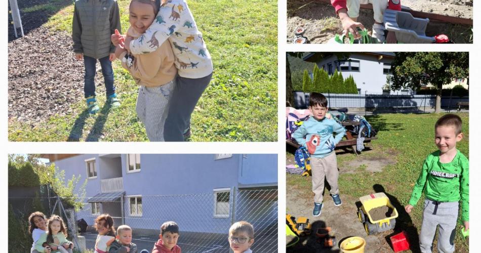 Erstes Kennenlernen beim Spielplatz 
